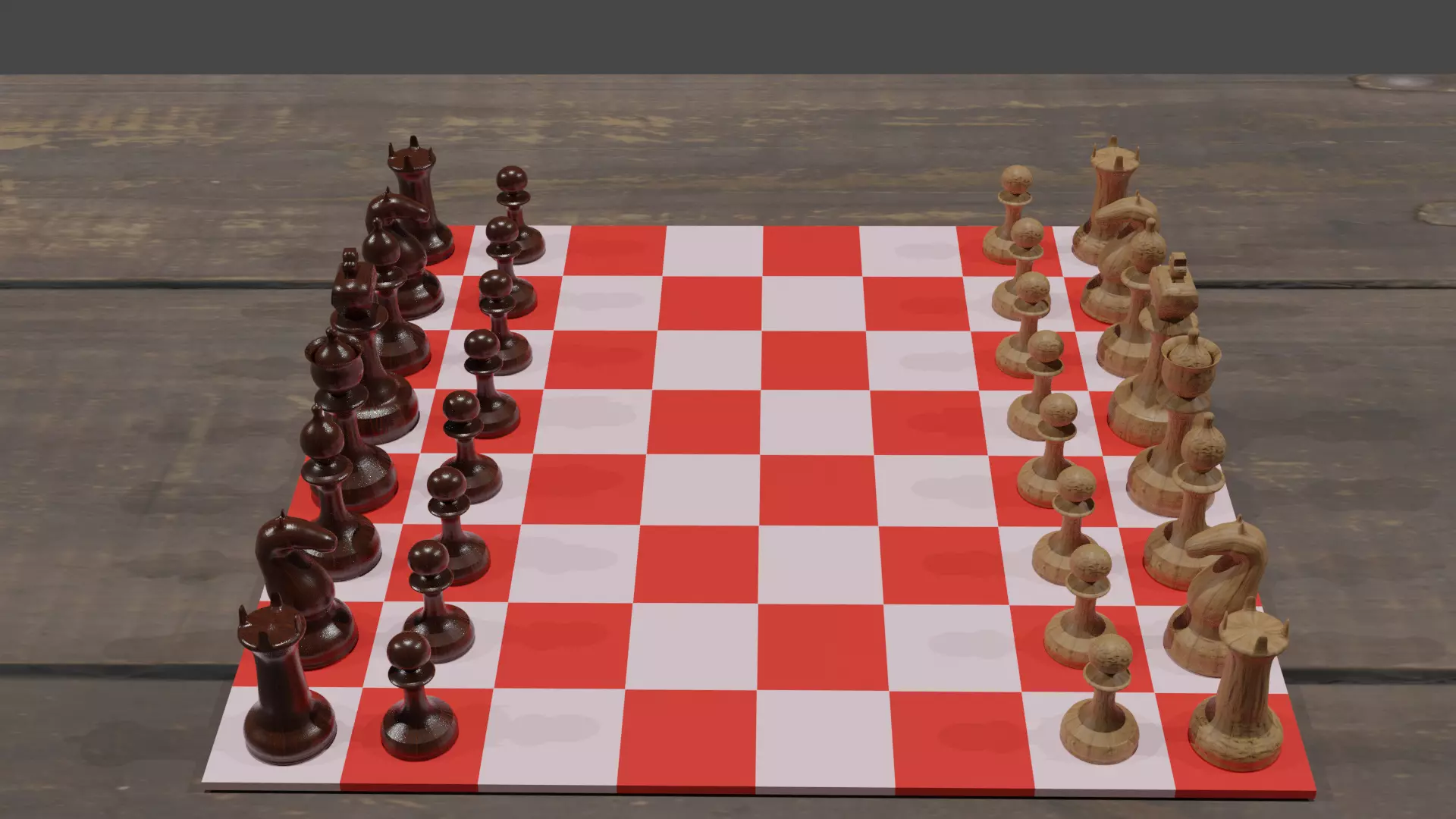 Chess Board Game 3D model