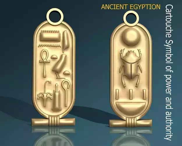  Pharaonic Cartouche Egyptian  Pendant for 3D Printing 