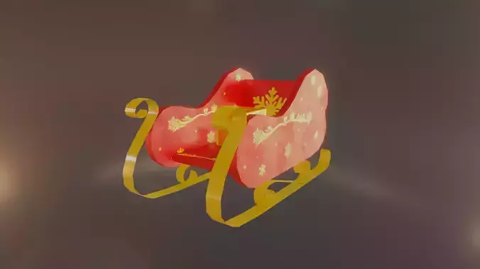 CHRISTMAS LOWPOLY SLEIGH