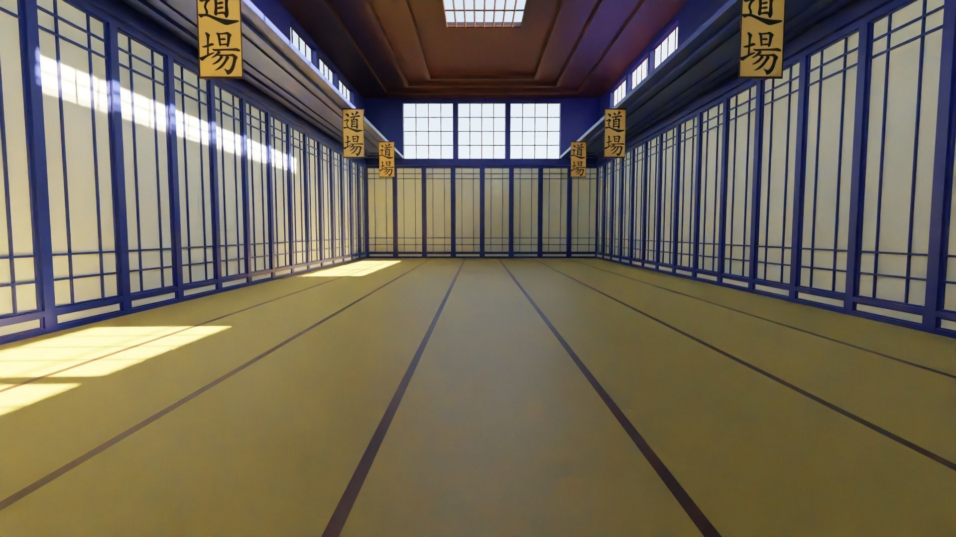 Kung-Fu Hall Low-poly 3D model_5