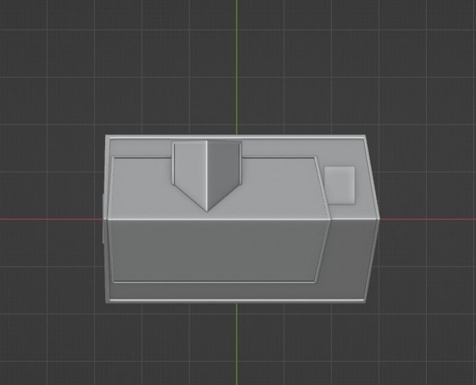 Low poly Medieval house - Nontextured version   3D model_1