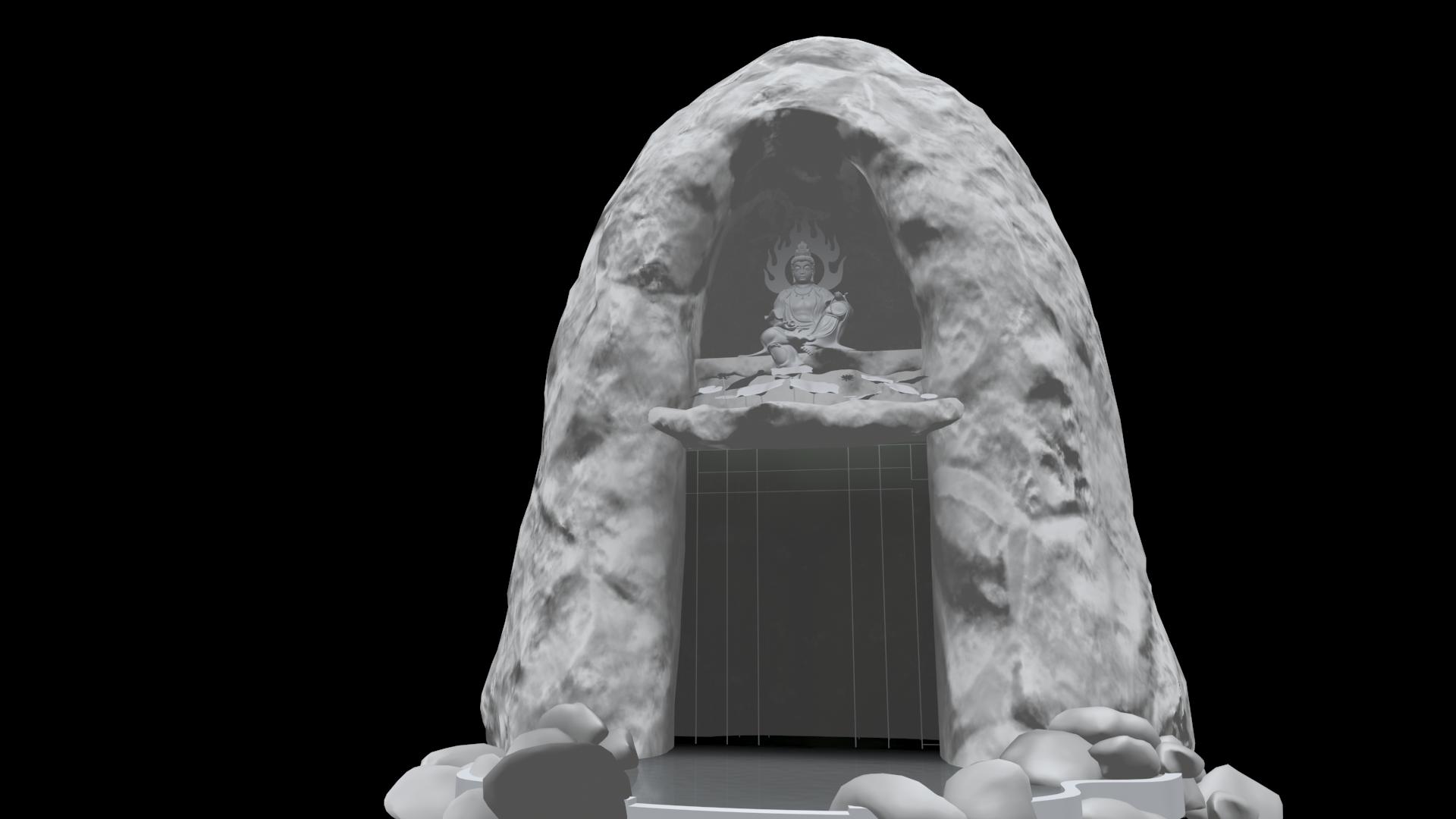 zizai guanyin Buddha 3D model_2