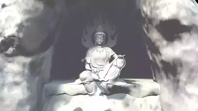 zizai guanyin Buddha 3D model