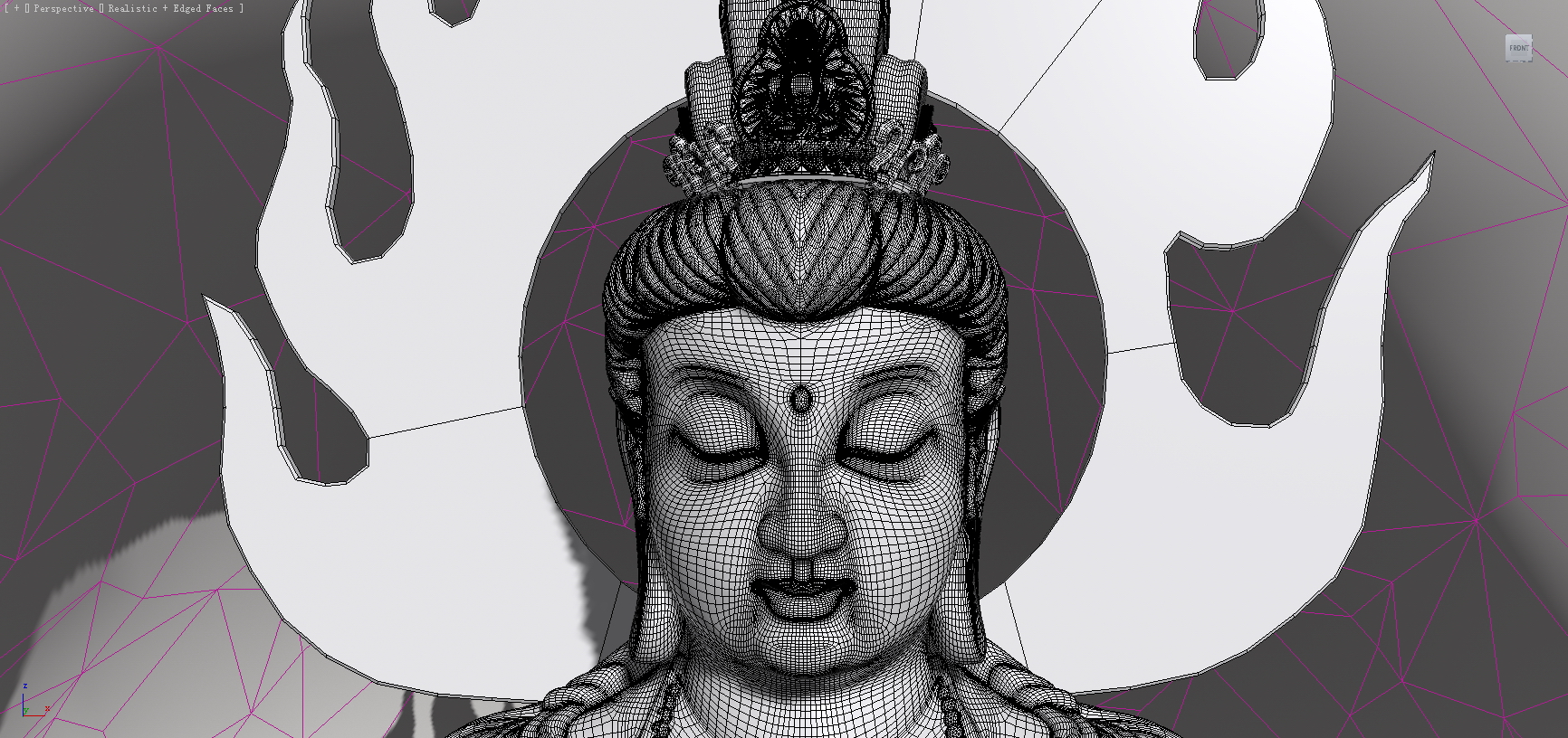 zizai guanyin Buddha 3D model_3