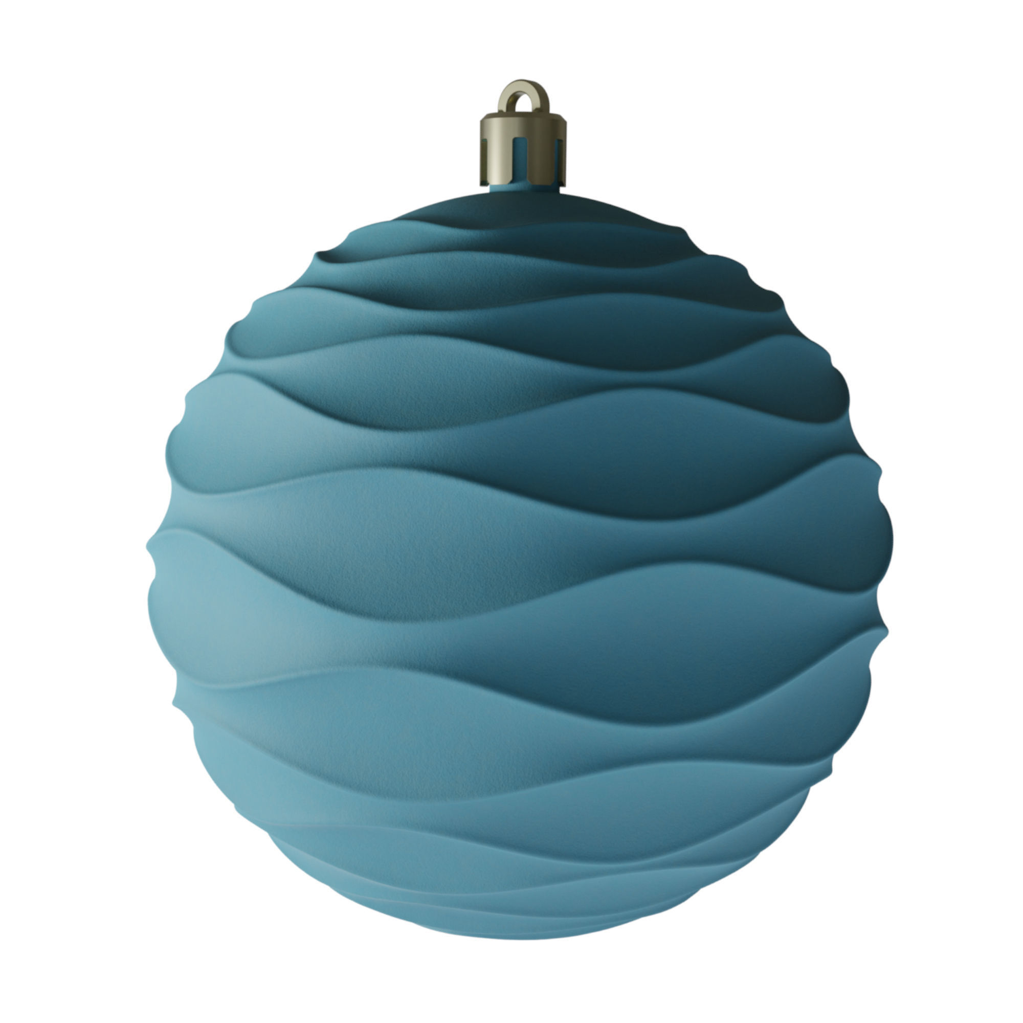 CHRISTMASJOY FESTIVE SPHERE ORNAMENT WAVY HOLLOW AND SOLID 3D print model_1