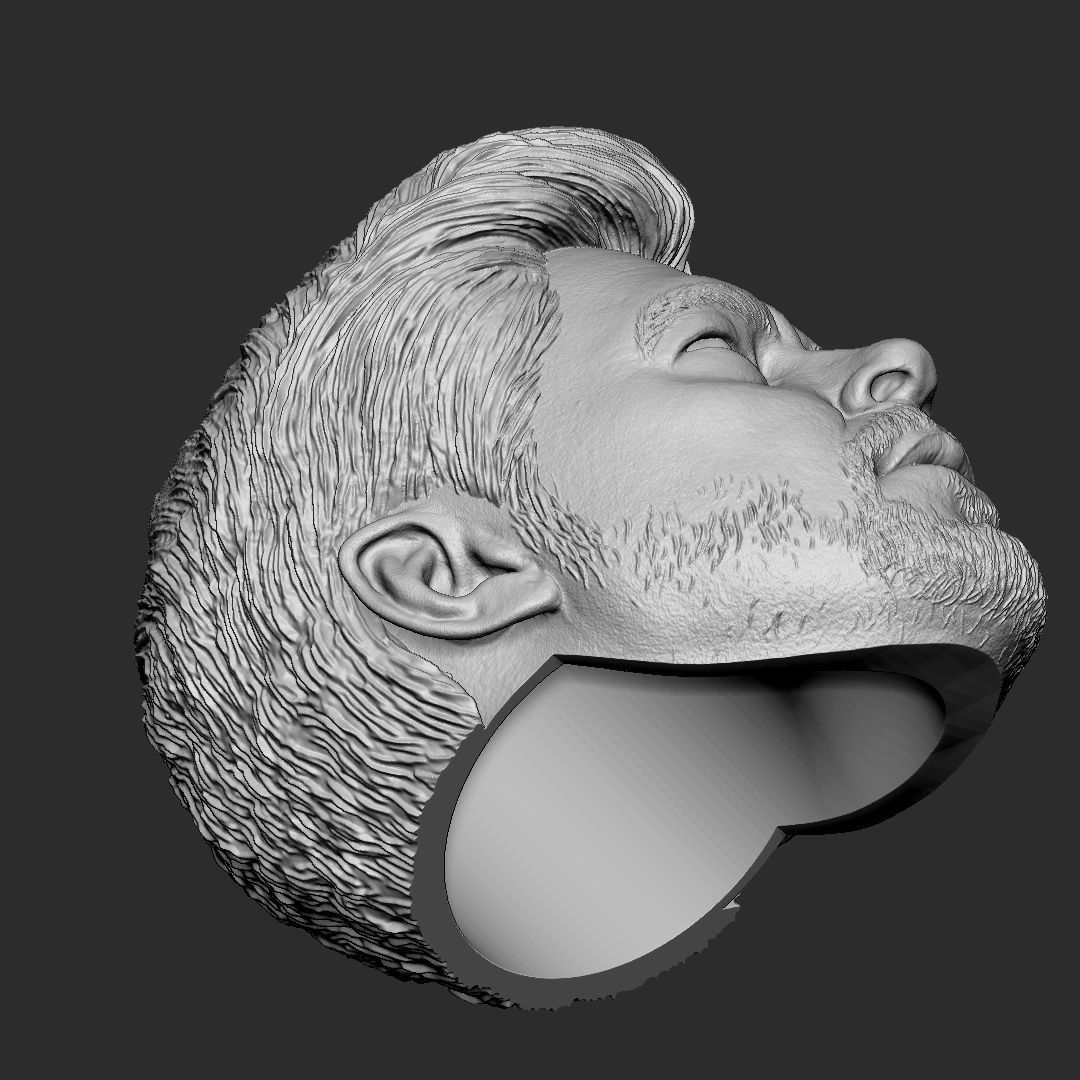 Alejandro Gillick - Sicario - Benicio Del Toro head 3D print model_4