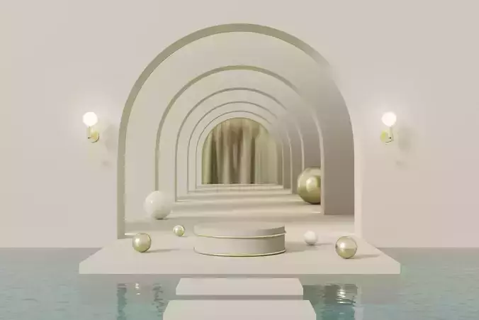 Luxury podium for product presentation 