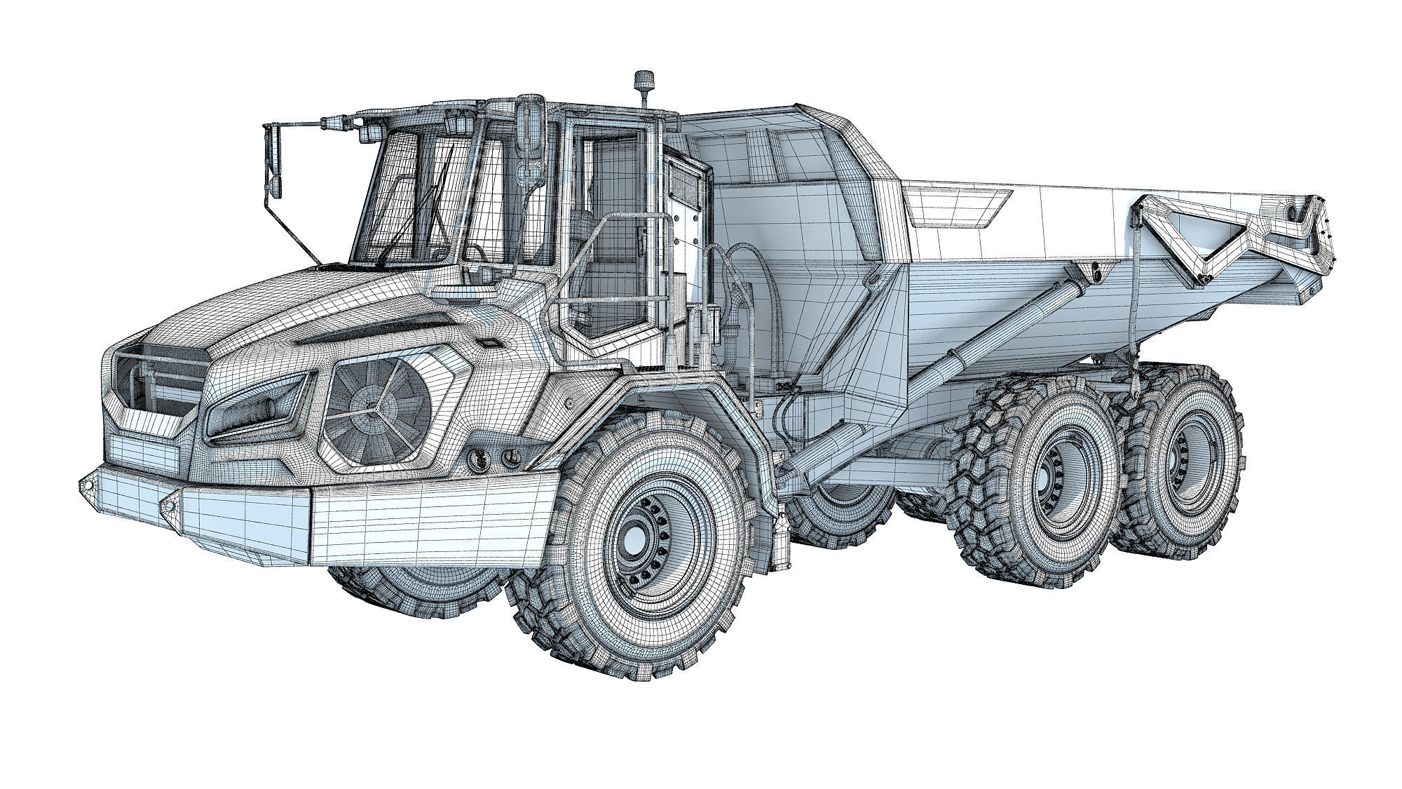 Articulated Mining Truck 3D model_15