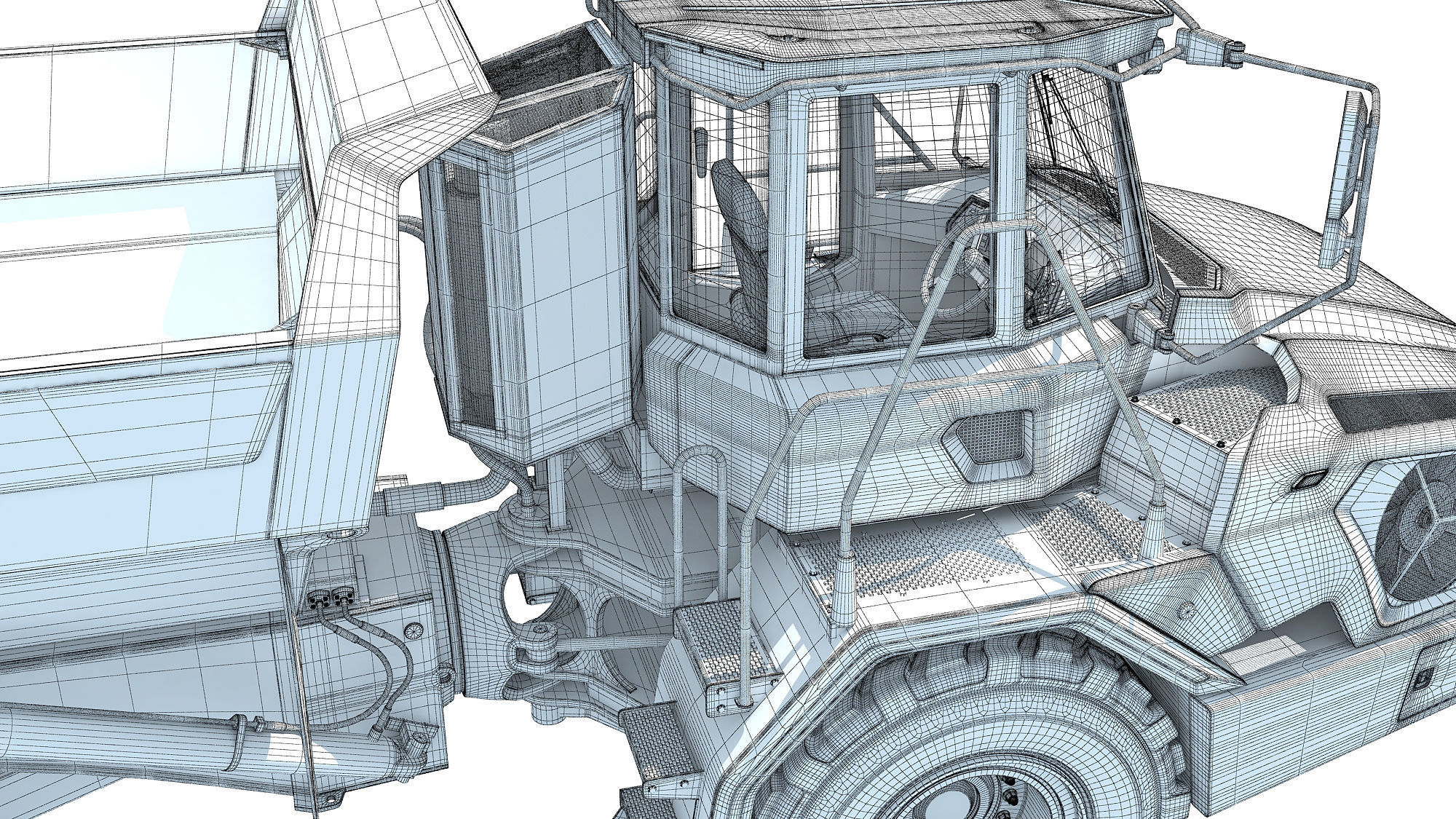Articulated Mining Truck 3D model_19