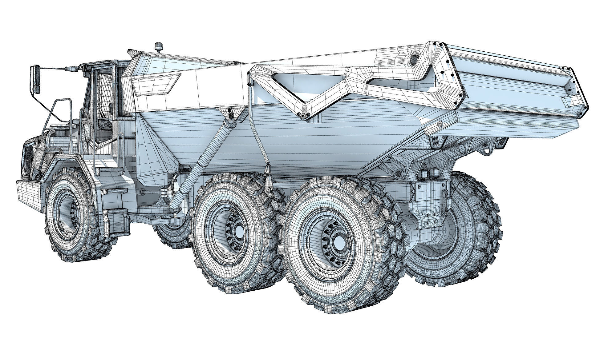 Articulated Mining Truck 3D model_16