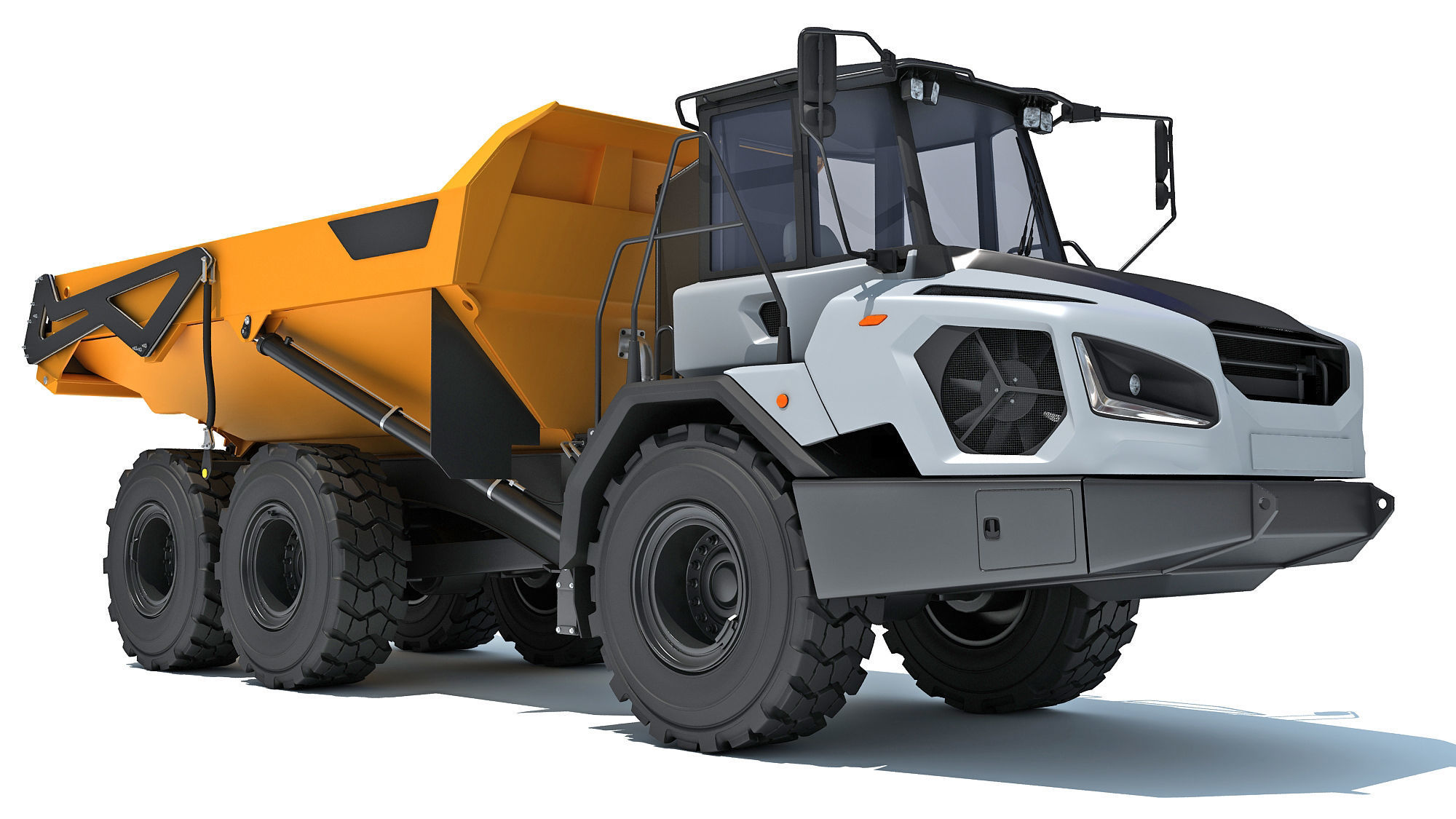 Articulated Mining Truck 3D model_9