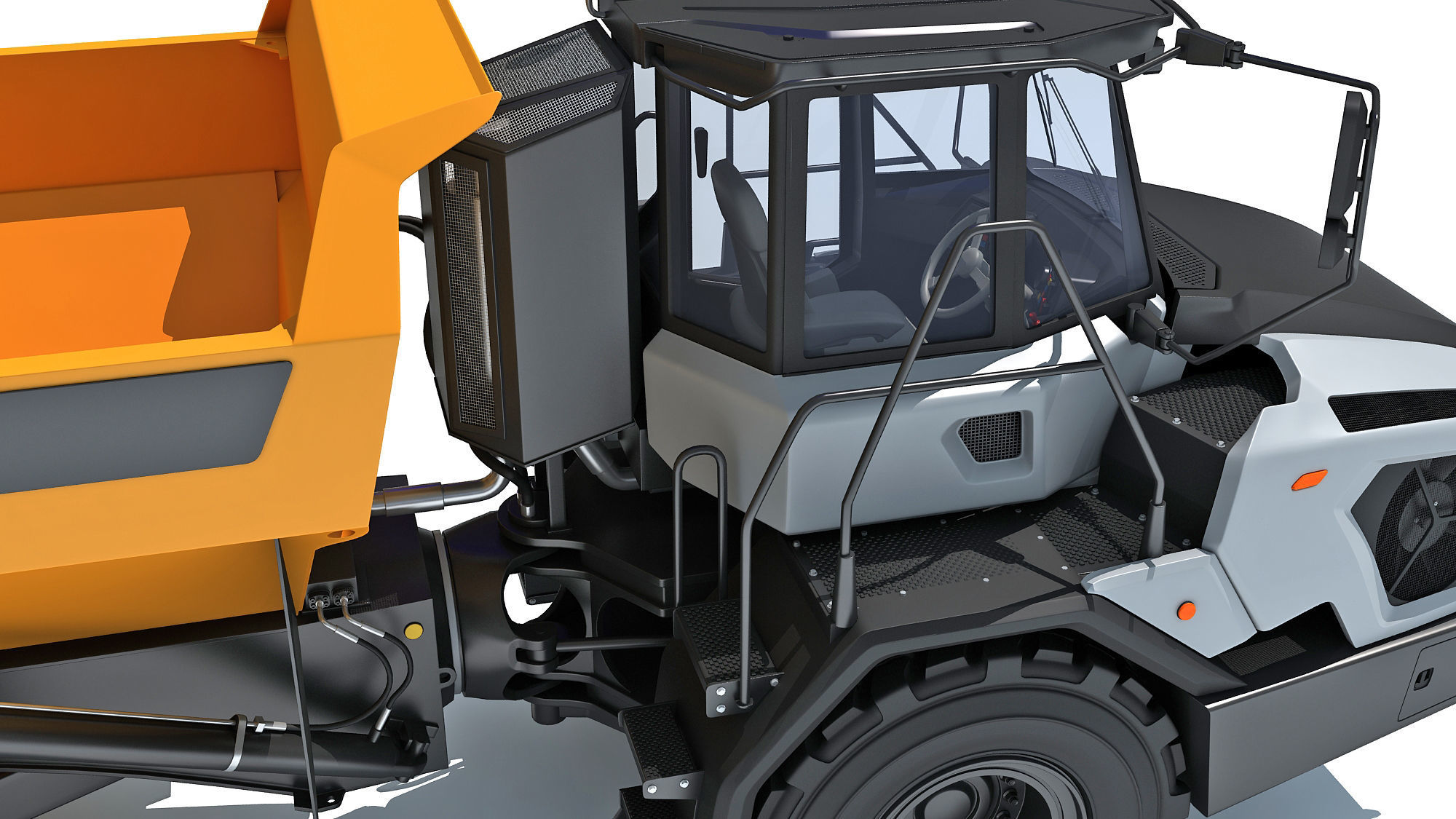 Articulated Mining Truck 3D model_13