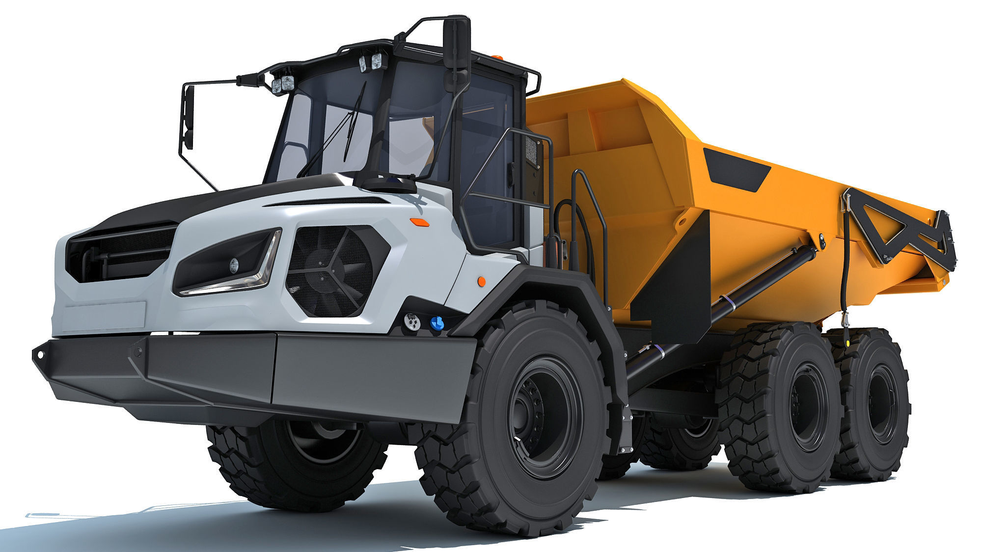 Articulated Mining Truck 3D model_11