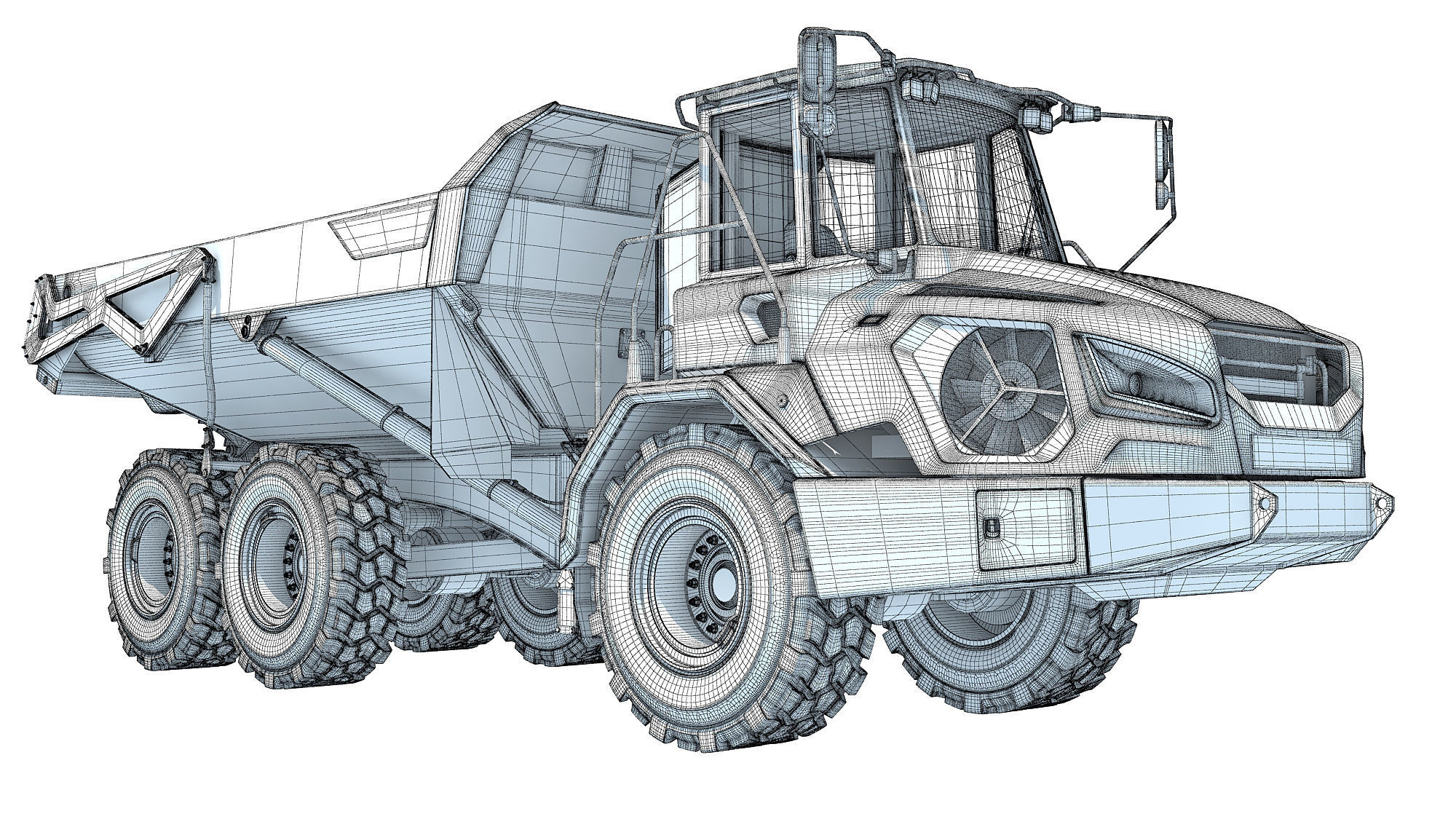 Articulated Mining Truck 3D model_18