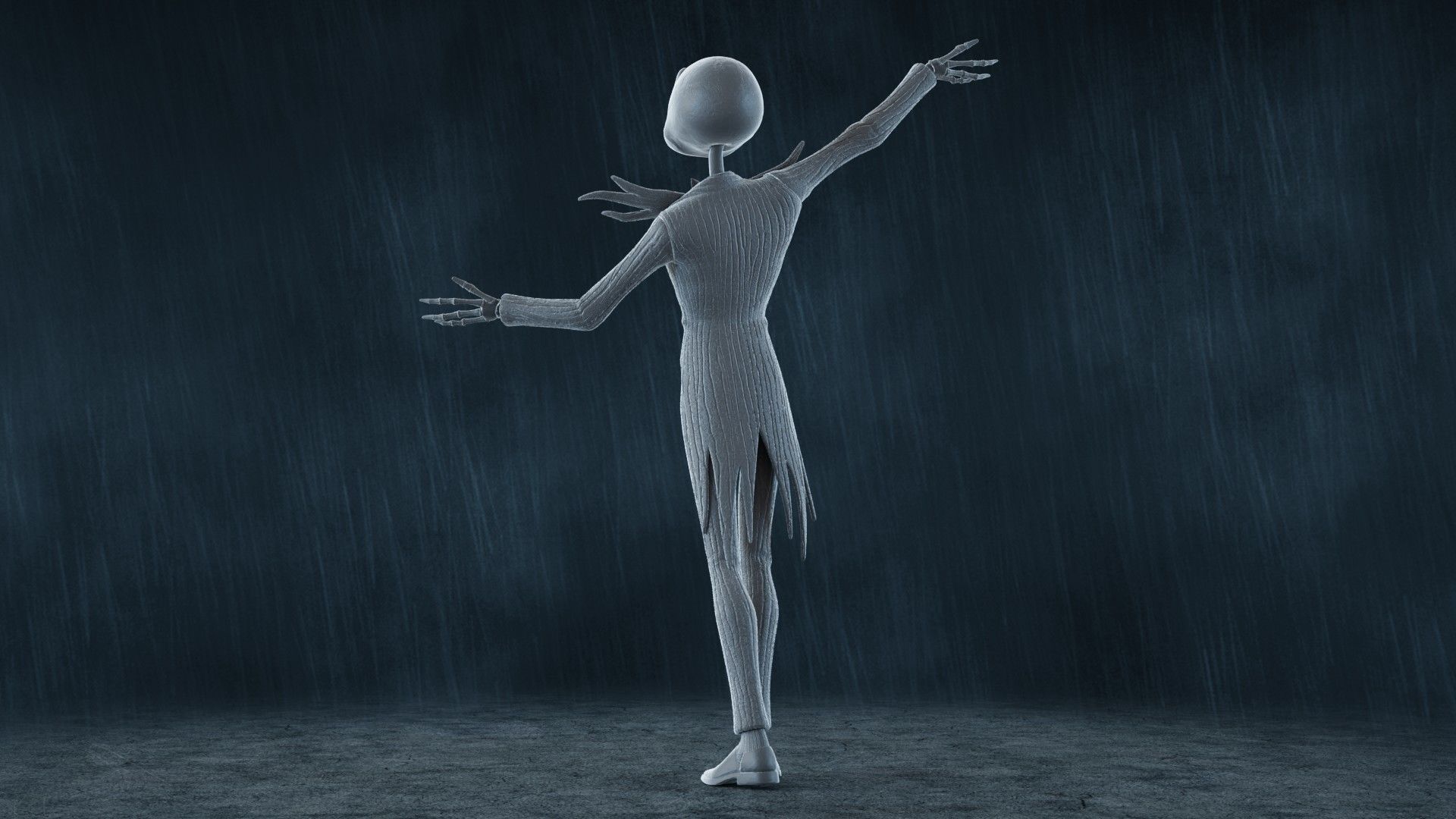  5 Jack Skellington Action Figures Pack01 3D print model_17