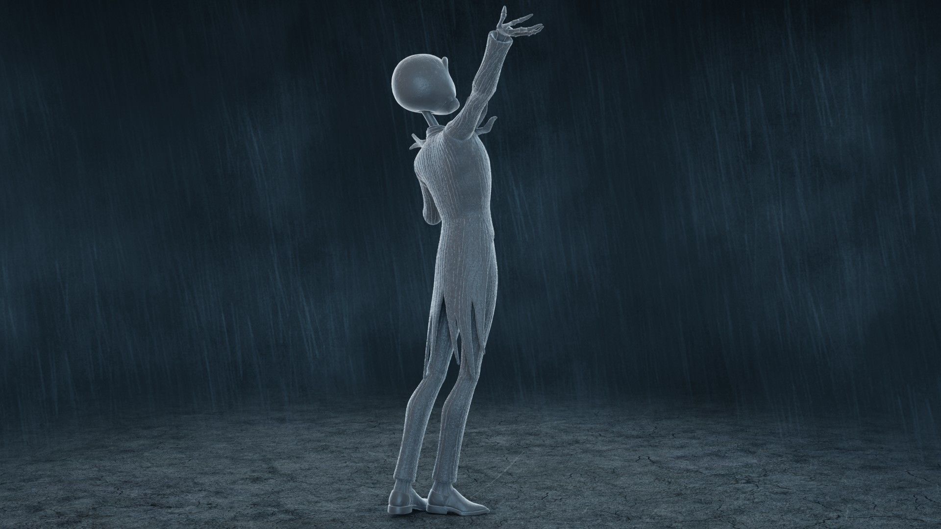  5 Jack Skellington Action Figures Pack01 3D print model_19