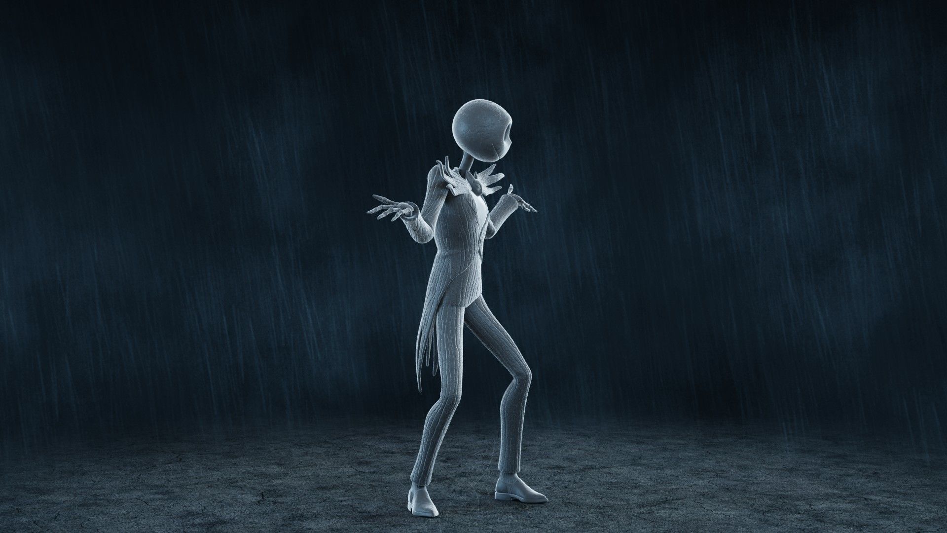  5 Jack Skellington Action Figures Pack01 3D print model_34