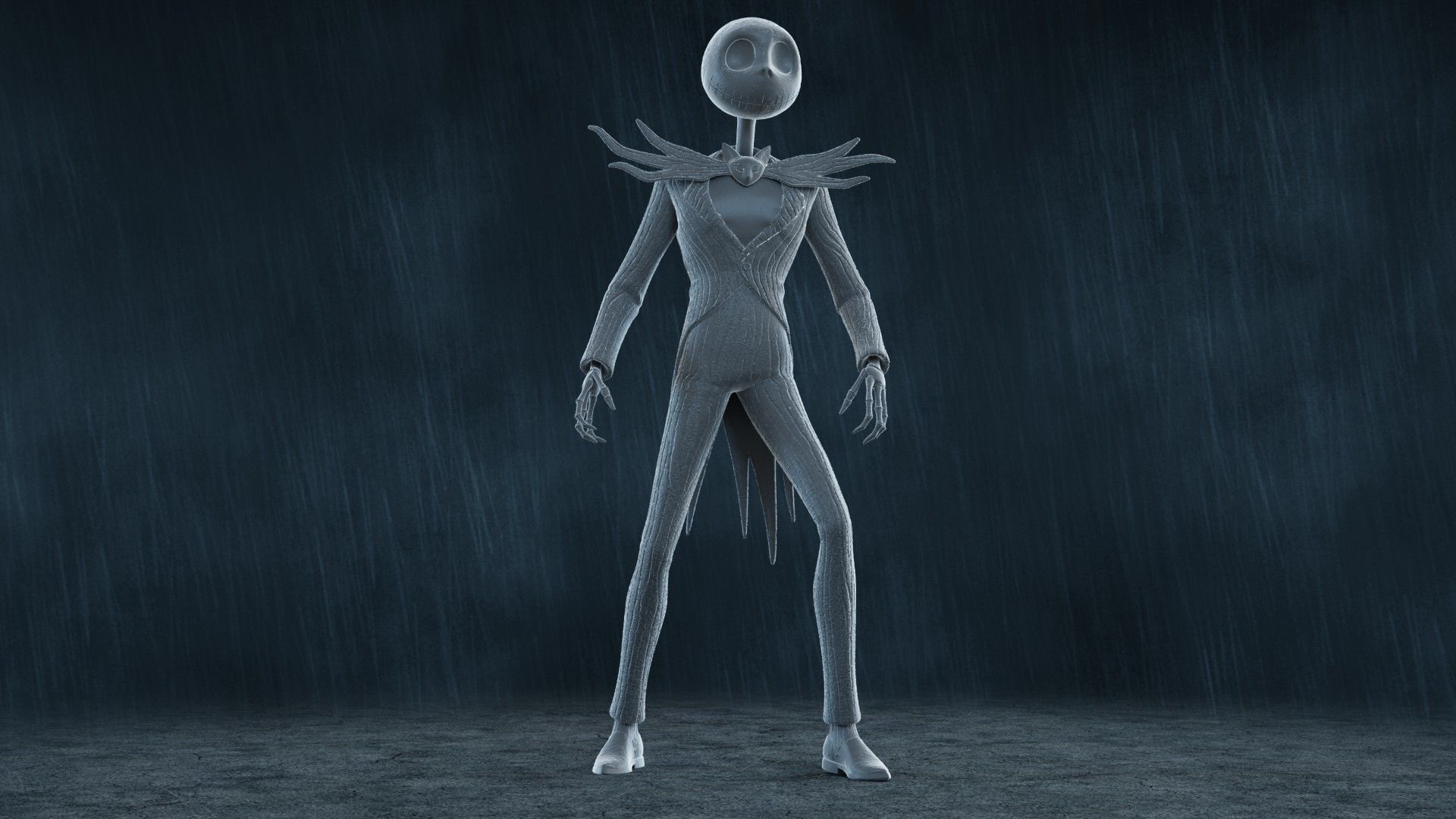  5 Jack Skellington Action Figures Pack01 3D print model_4