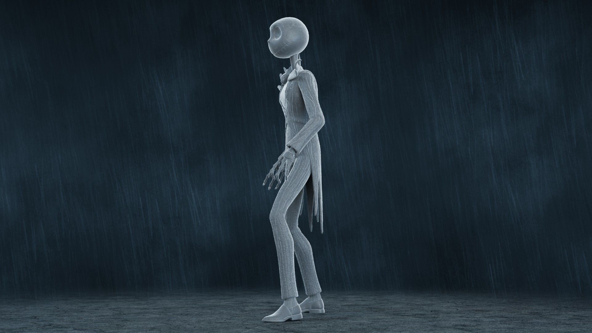  5 Jack Skellington Action Figures Pack01 3D print model_1