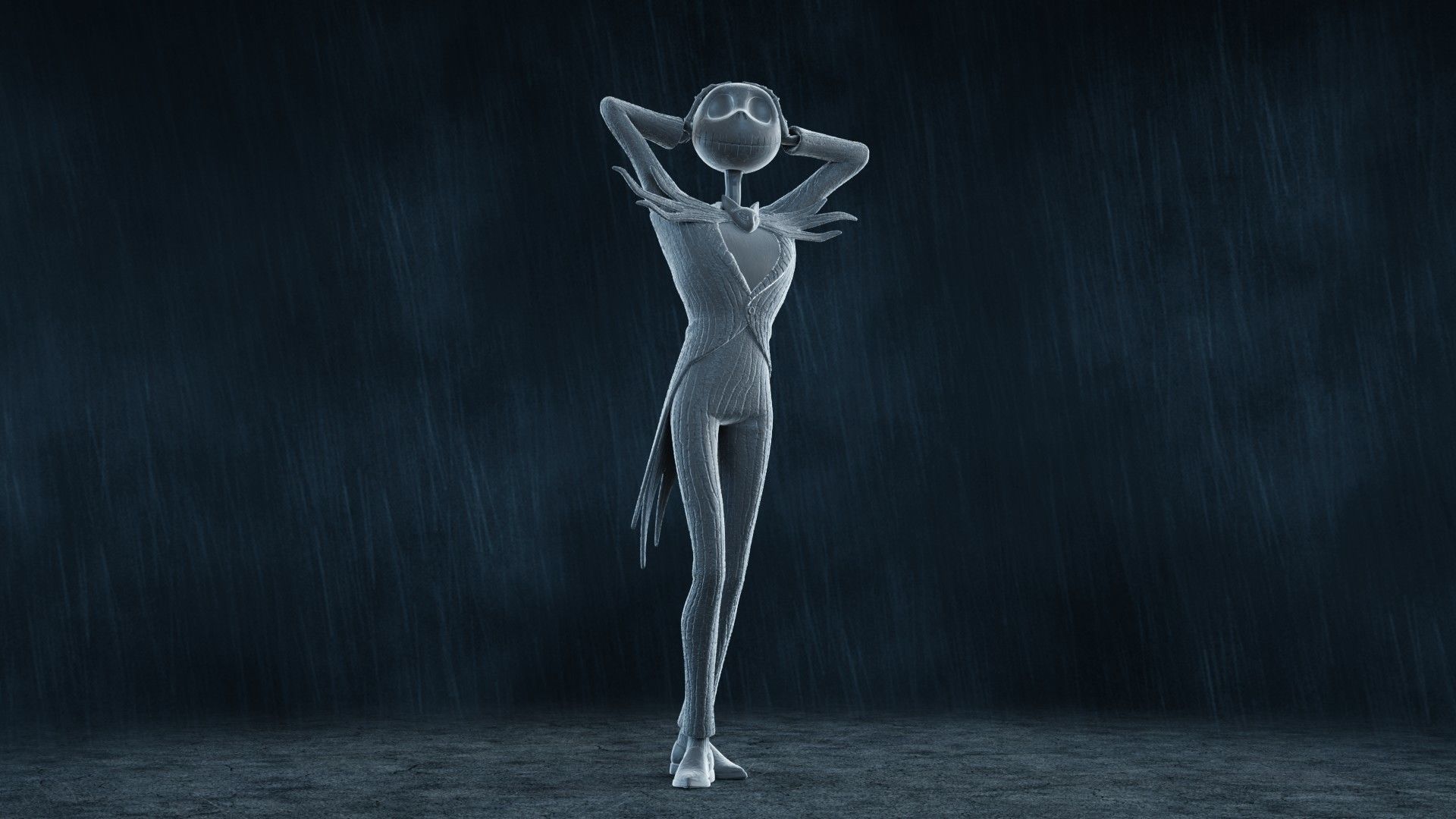  5 Jack Skellington Action Figures Pack01 3D print model_23