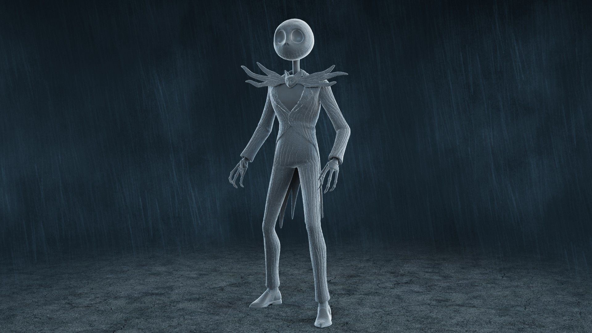  5 Jack Skellington Action Figures Pack01 3D print model_7