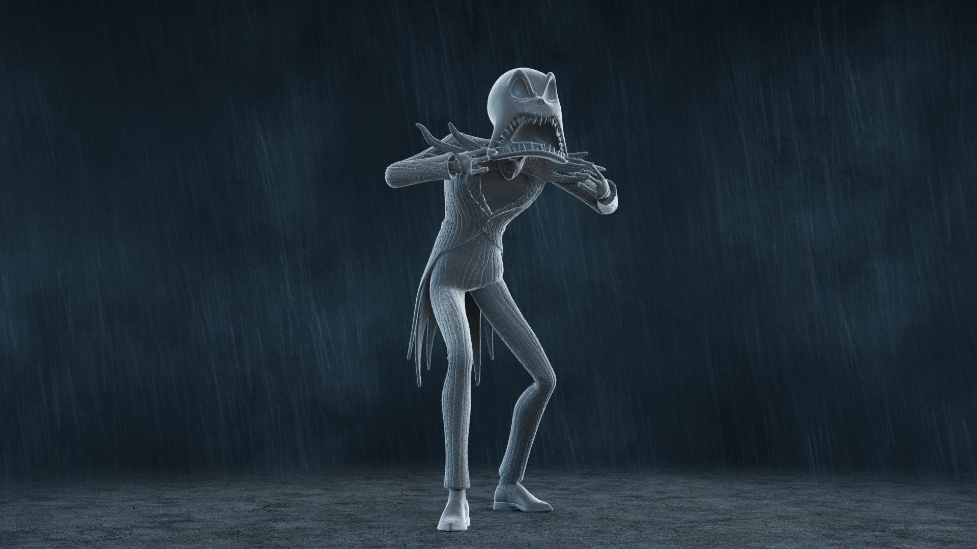  5 Jack Skellington Action Figures Pack01 3D print model_13