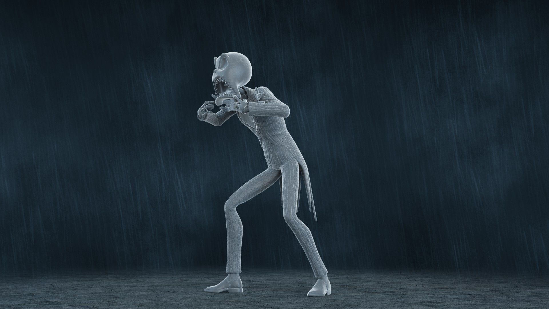  5 Jack Skellington Action Figures Pack01 3D print model_9