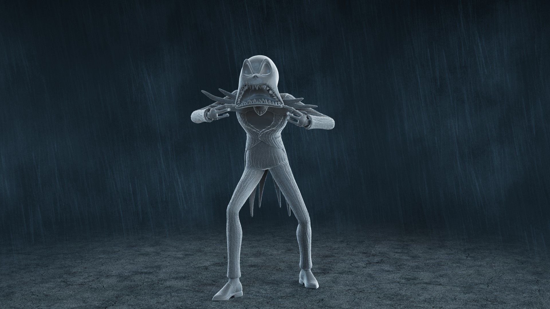  5 Jack Skellington Action Figures Pack01 3D print model_10