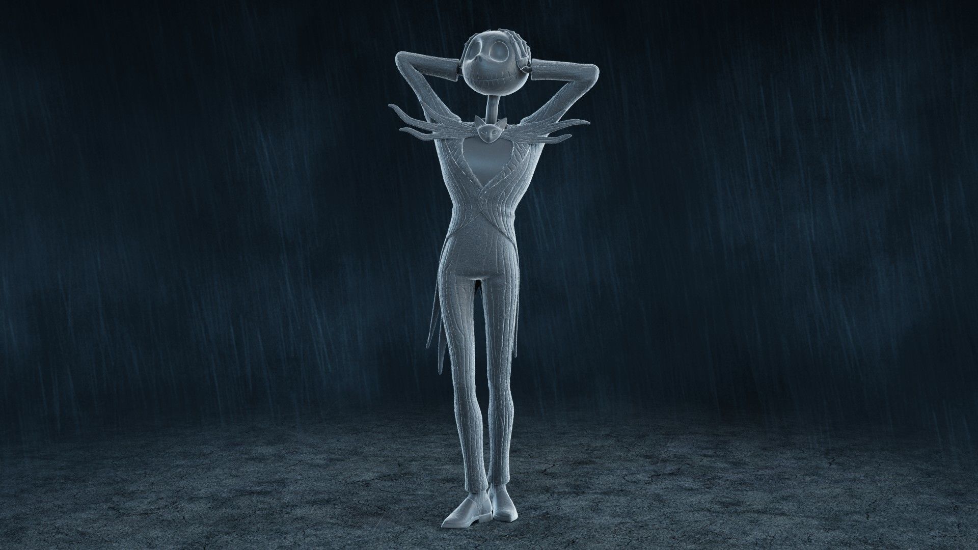  5 Jack Skellington Action Figures Pack01 3D print model_22