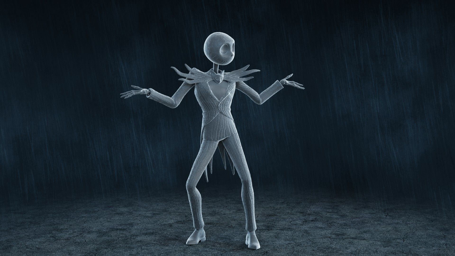  5 Jack Skellington Action Figures Pack01 3D print model_31