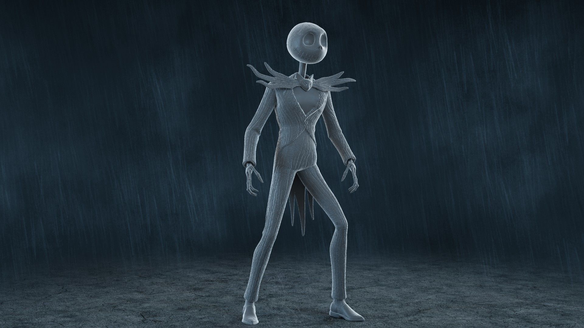  5 Jack Skellington Action Figures Pack01 3D print model_3