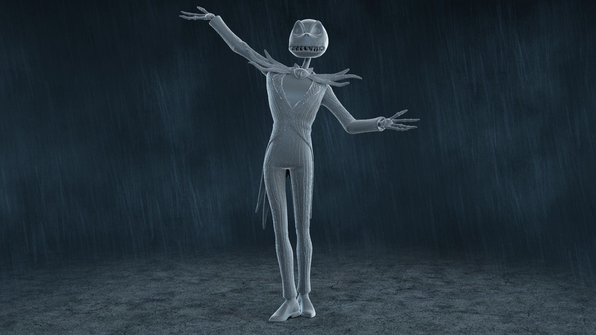  5 Jack Skellington Action Figures Pack01 3D print model_16