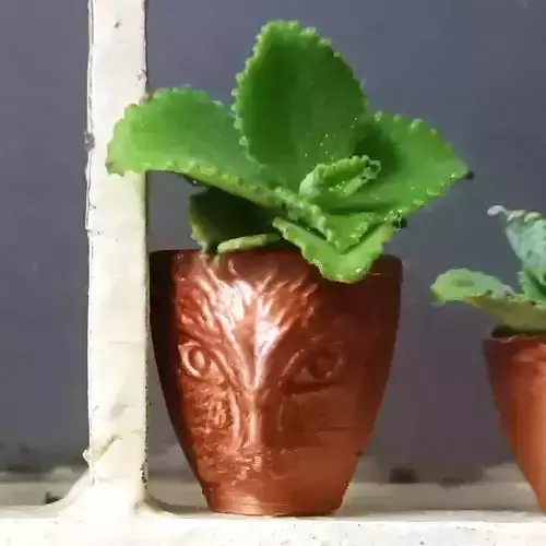 Cat Pendant and Badge Plant Pot