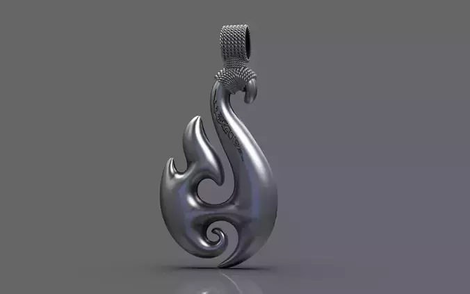 Maori pendant 3D print model