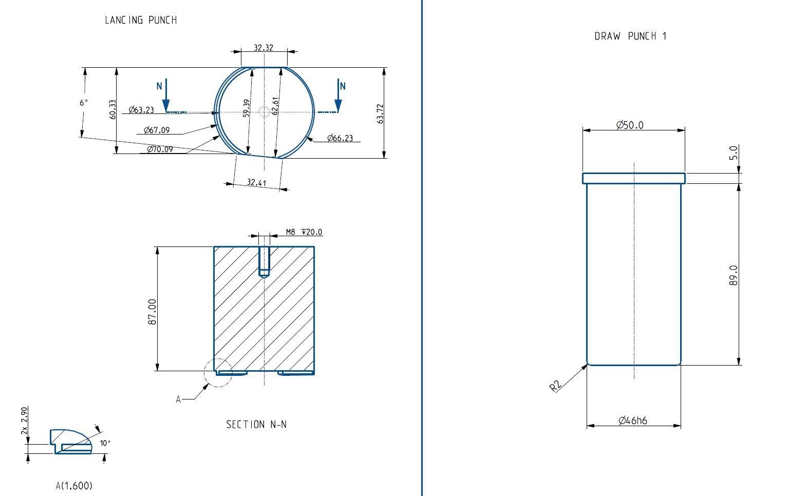 Progressive Press Tool for Drawn Component with Die Assembly 3D model_17