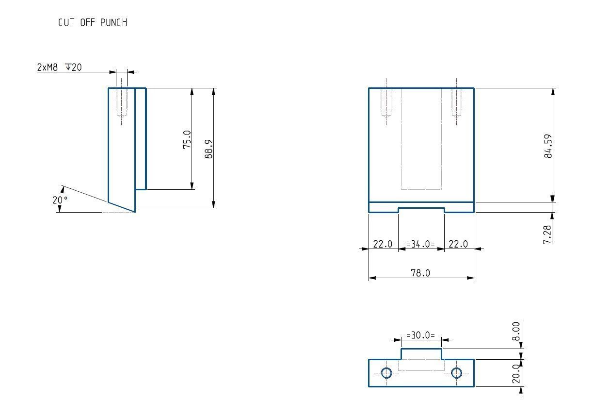 Progressive Press Tool for Drawn Component with Die Assembly 3D model_19