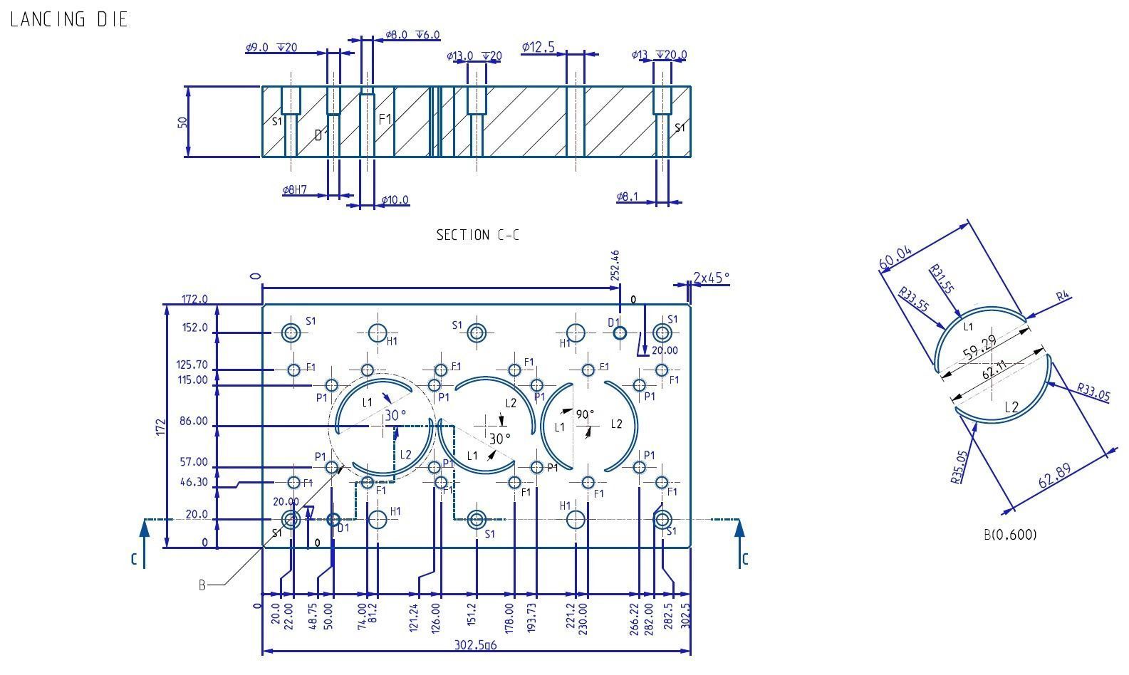 Progressive Press Tool for Drawn Component with Die Assembly 3D model_11