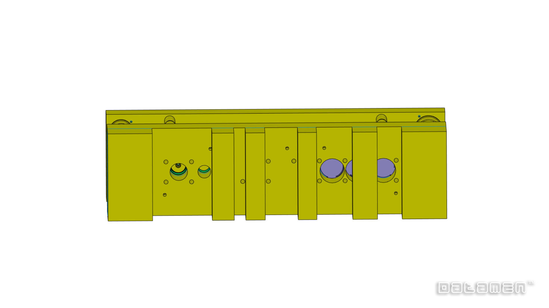 Progressive Press Tool for Drawn Component with Die Assembly 3D model_5