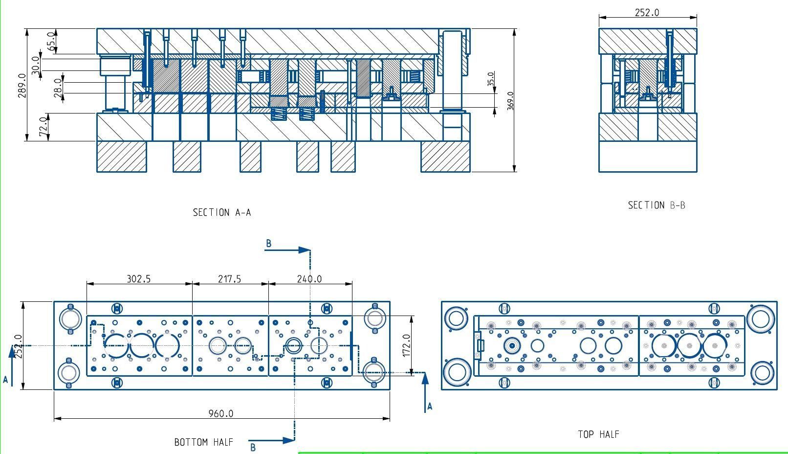 Progressive Press Tool for Drawn Component with Die Assembly 3D model_8