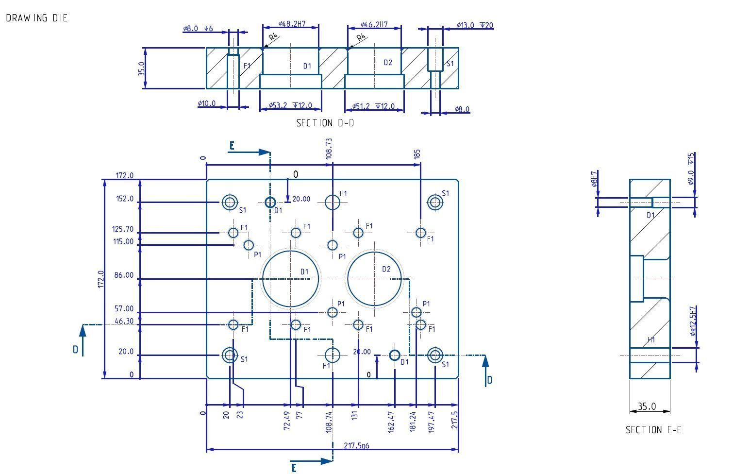 Progressive Press Tool for Drawn Component with Die Assembly 3D model_12