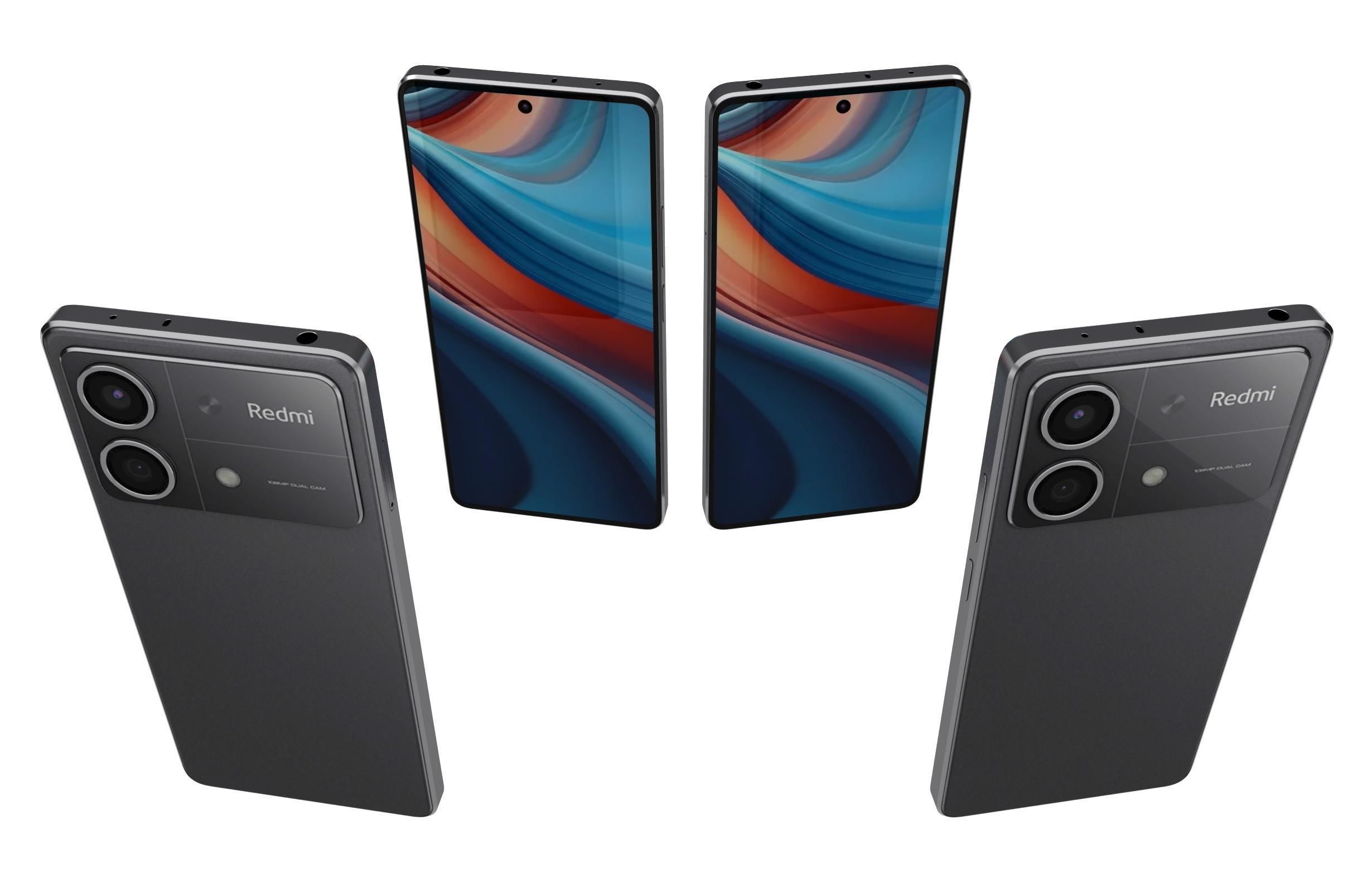 Xiaomi Redmi Note 13R Pro Black 3D model_4