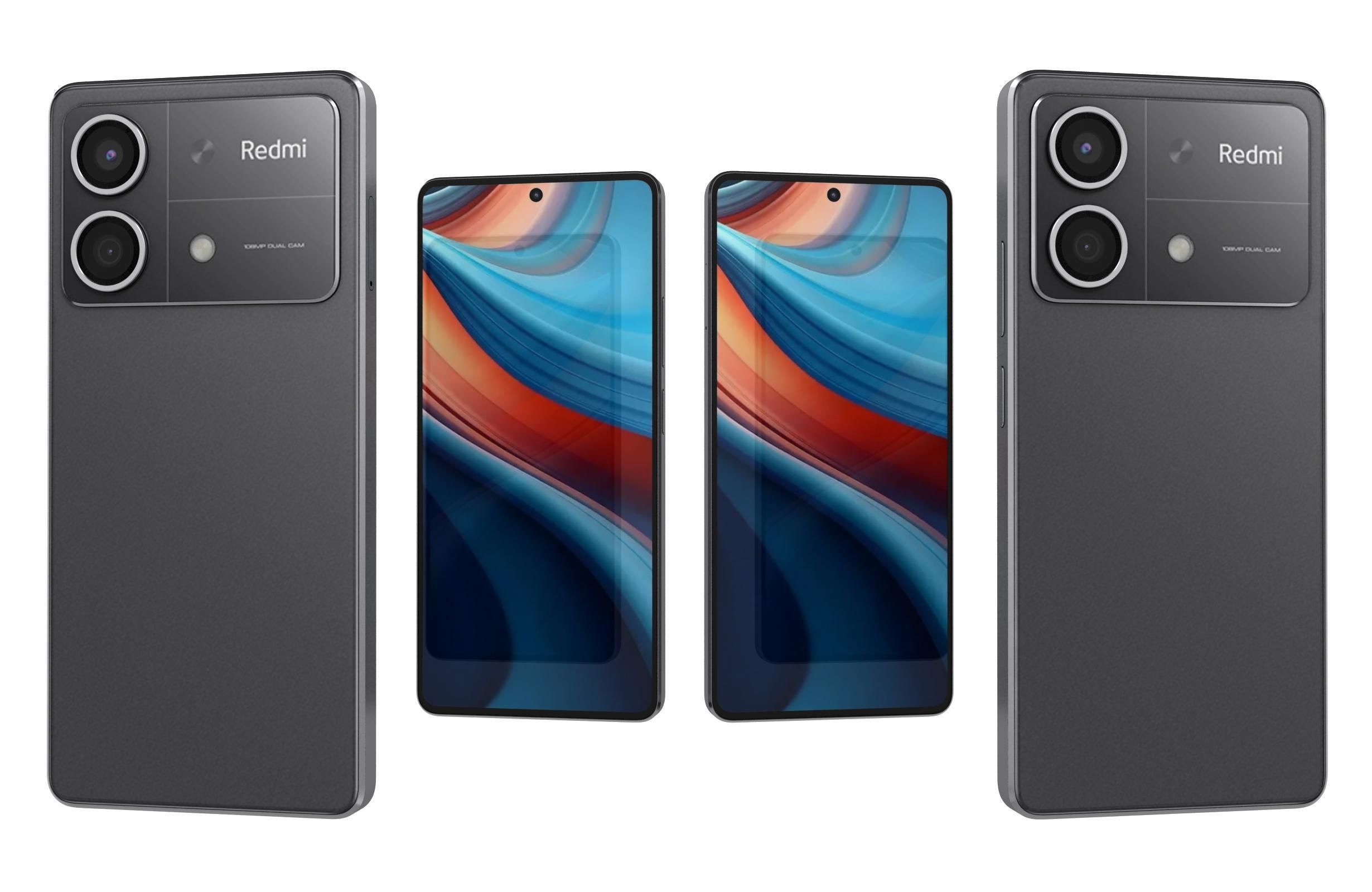 Xiaomi Redmi Note 13R Pro Black 3D model_3