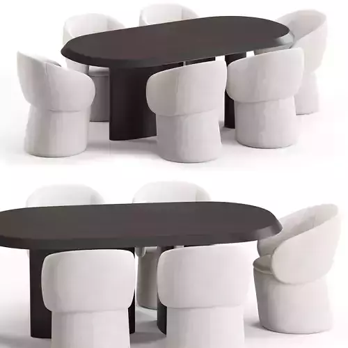 Nebula chair and Padiglioni table