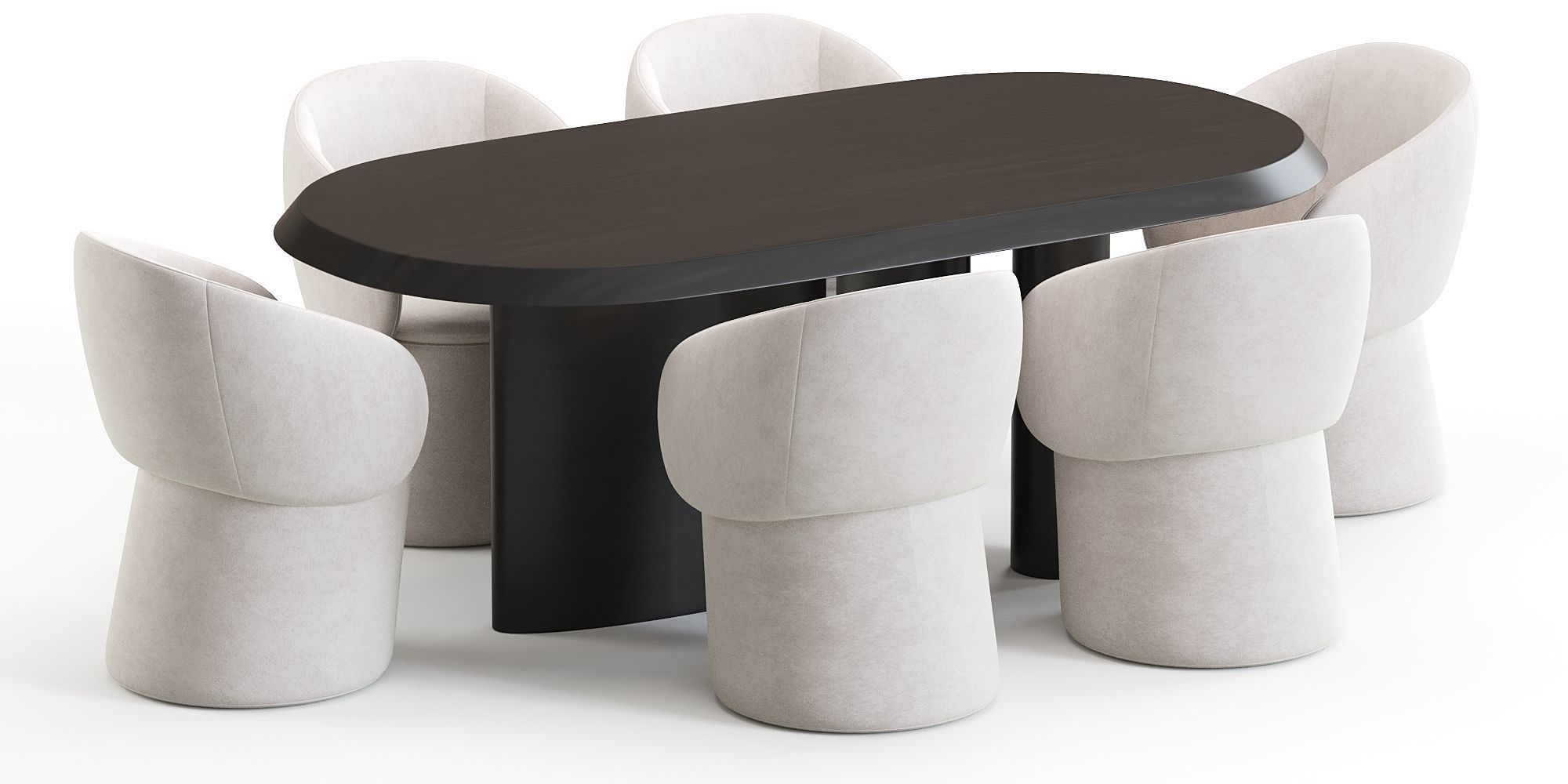 Nebula chair and Padiglioni table 3D model_6