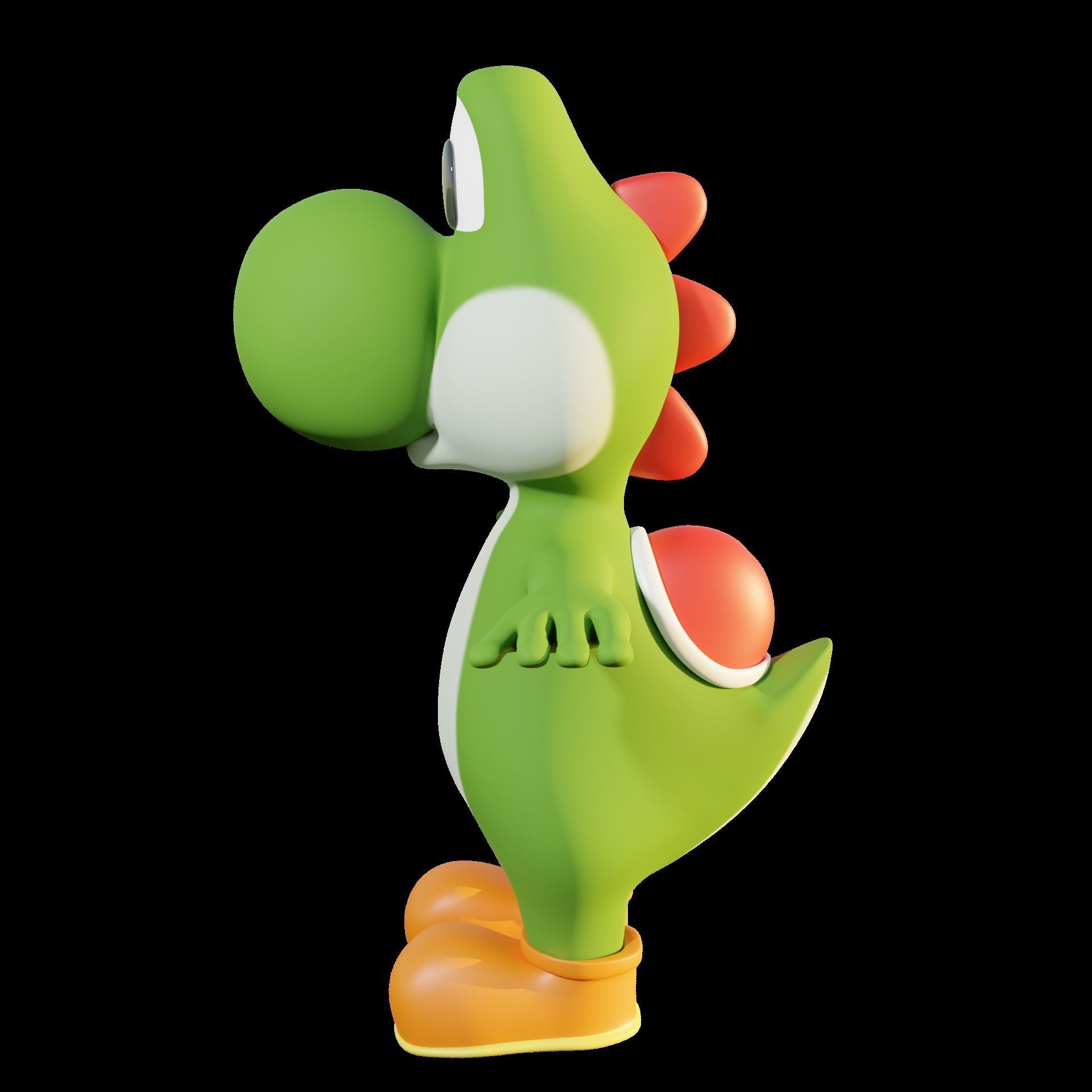 YOSHI Free low-poly 3D model_1
