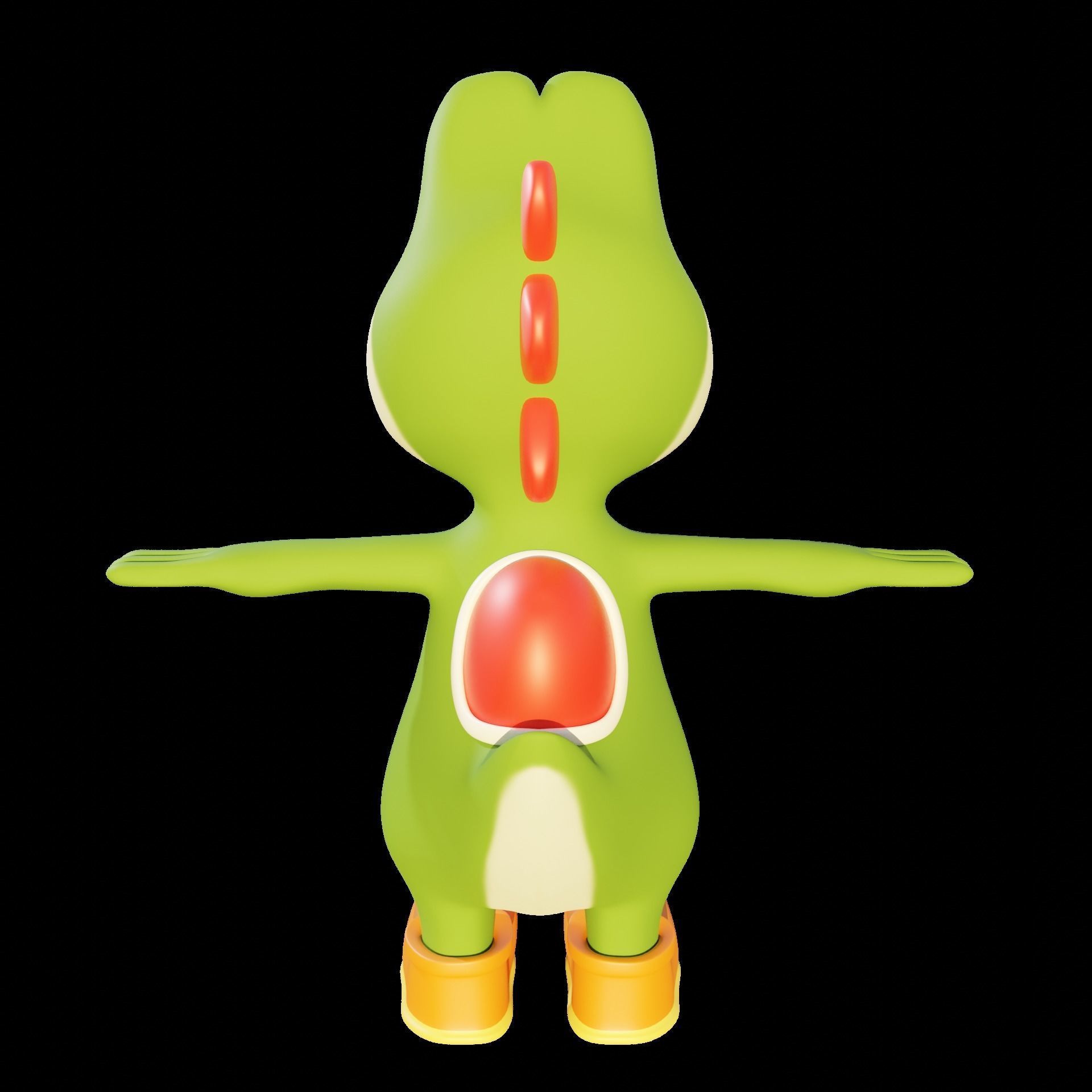 YOSHI Free low-poly 3D model_2