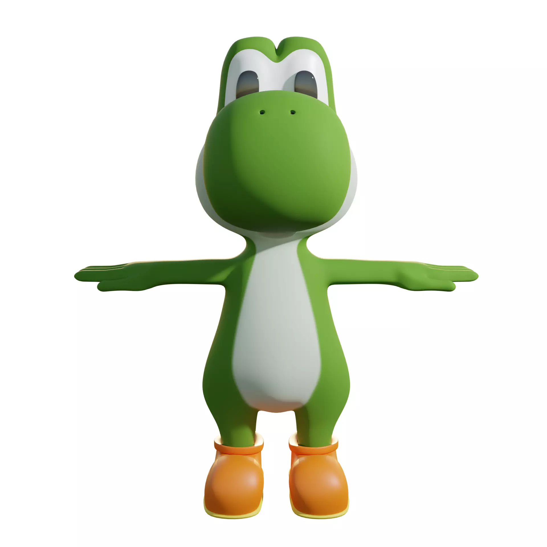 YOSHI Free low-poly 3D model_0