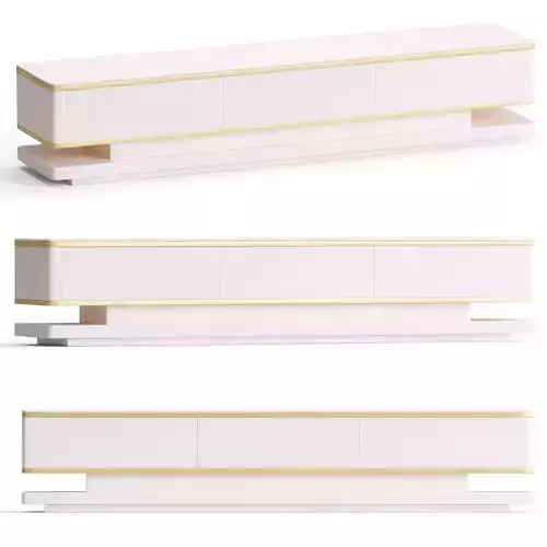 White tv stand console