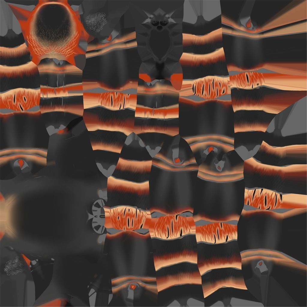 Tarantula Low-poly 3D model_19