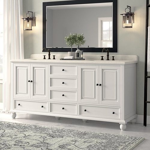 Magruder Double Bathroom Vanity Base Only 3D model
